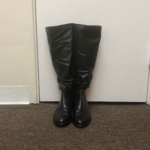 Stuart Weitzman flatscrunchy nappa knee high boots